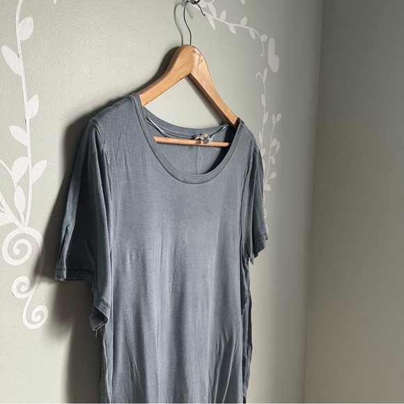 Gray-Blue Washed-Out Cable & Gauge Shirt in Size US XL - Picture 4 of 8